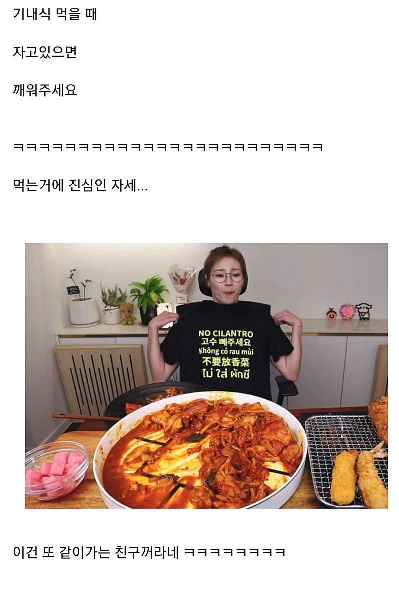 어느 먹방 유튜버가 여행갈때 입는 옷.jpg